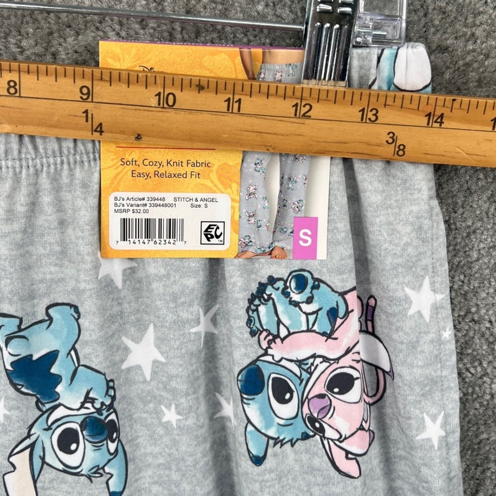 Disney Stitch‎ Angel Ladies Pajama Sleep Pants Star All Over Print Size S NWT - Picture 4 of 6